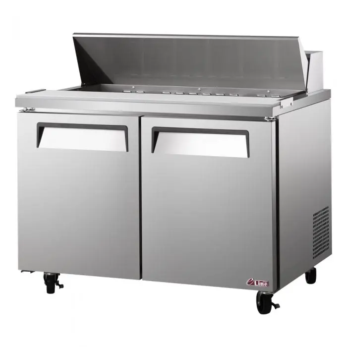 Turbo Air Est-60-N-V Dual-Door Commercial Salad/Sandwich Prep Station 1