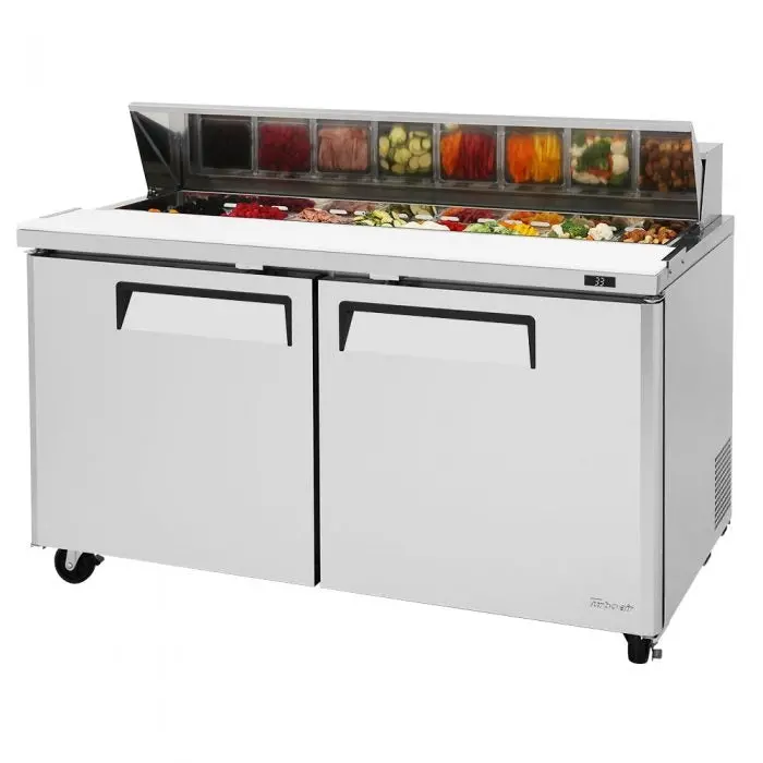 Turbo Air Mst-60-N M3 Series 60" Dual-Door Salad & Sandwich Prep Table 1