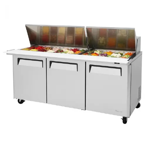Turbo Air Mst-72-30-N M3 Series 72" Triple-Door Mega-Top Prep Table 1