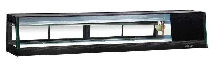 Turbo Air Sas-70R-N J Series 70" Right-Hand Sushi Display Case – Led Lit, Eco-Friendly Refrigerant, 2.3 Cu. Ft. 1