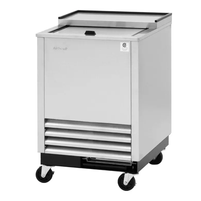 Turbo Air Tbc-24Sd-Gf-N6 Stainless Steel Single-Section Glass Door Beer Chiller – 48-Mug Capacity, 115V 1