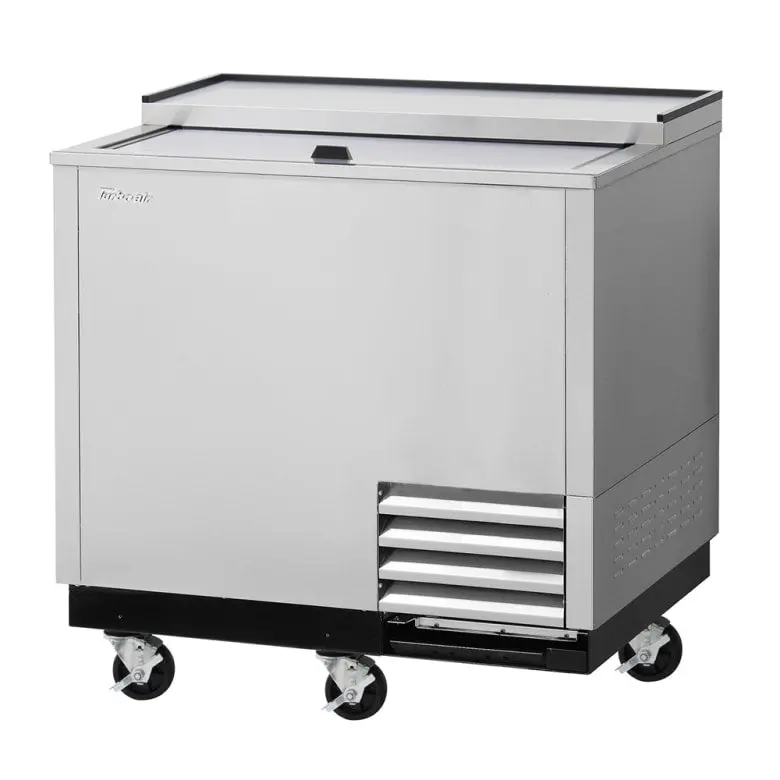 Turbo Air Tbc-36Sd-Gf-N Stainless Steel 36" Single-Section Glass Door Beverage Chiller – 93-Mug Capacity, 115V 1