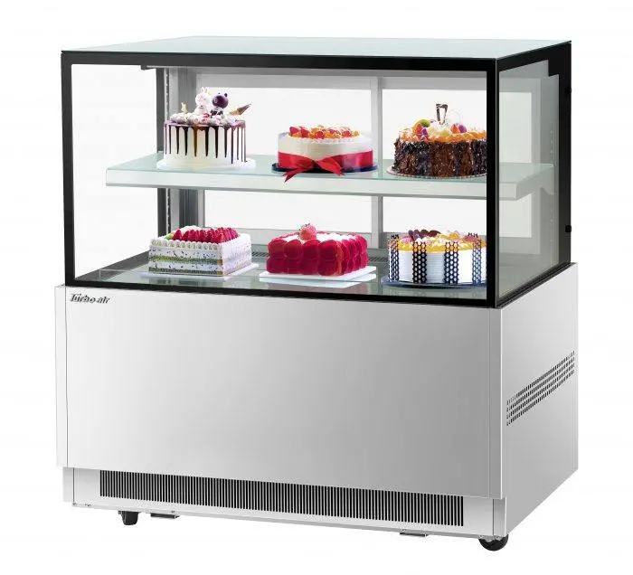 Turbo Air Tbp48-46Nn-S 48-Inch Stainless Steel Refrigerated Bakery Case With Dual Shelves 1