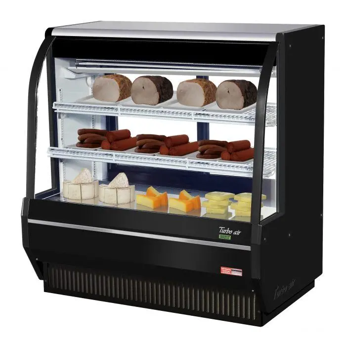 Turbo Air Tcdd-48H-W(B)-N Direct-Cooling Deli Display Refrigerator – 48-Inch Commercial Unit 1