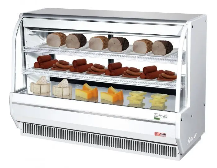 Turbo Air Tcdd-72H-W(B)-N 72-Inch Direct-Cool Deli Display Refrigerator 1