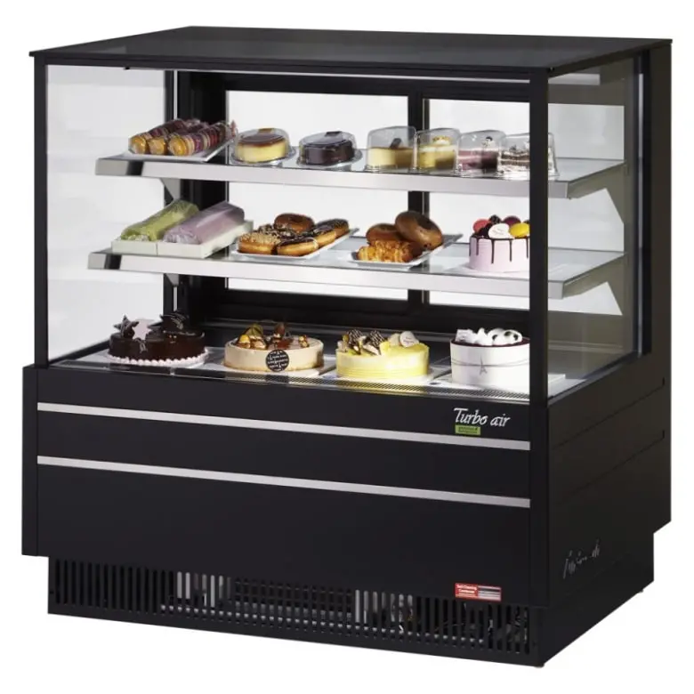 Turbo Air Tcgb-48Uf-B-N Full-Service Deli Display Case – 48.5", Straight-Glass, Triple-Tier, 115V 1