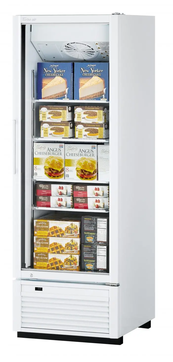 Turbo Air Tgf-23Sdh*-N Single-Door Full-Height Swing-Glass Merchandiser — White Or Black Option 1