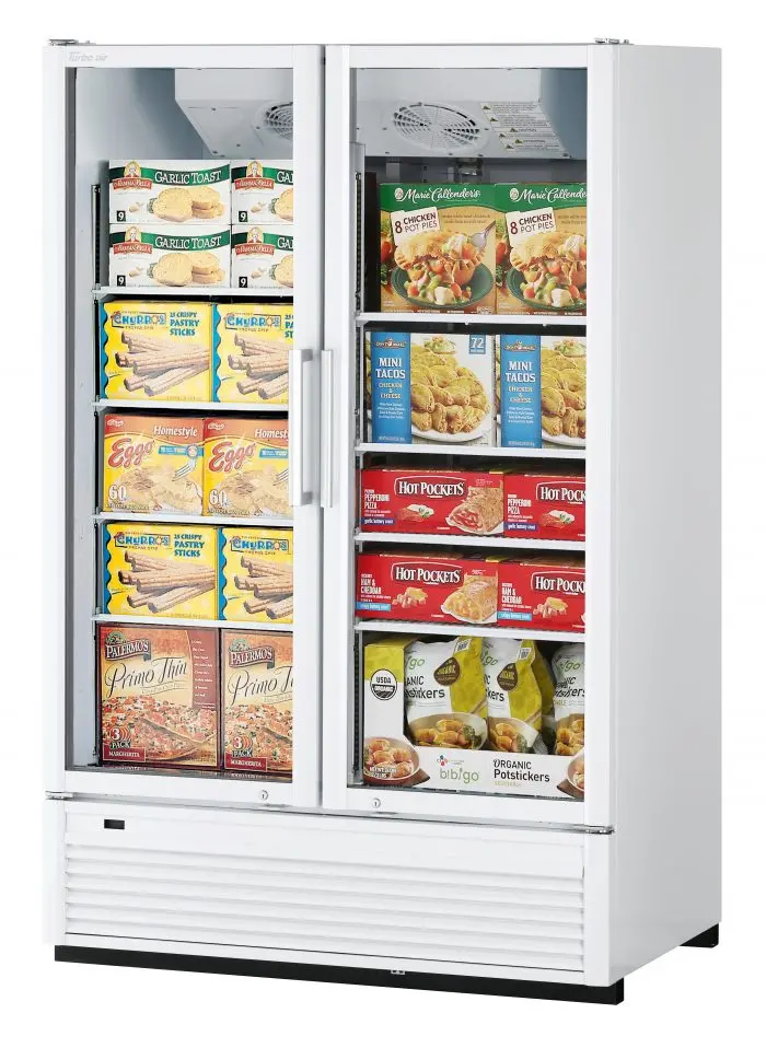 Turbo Air Tgf-47Sdh*-N Two-Door Full-Height Swing-Glass Merchandiser — White Or Black Finish 1