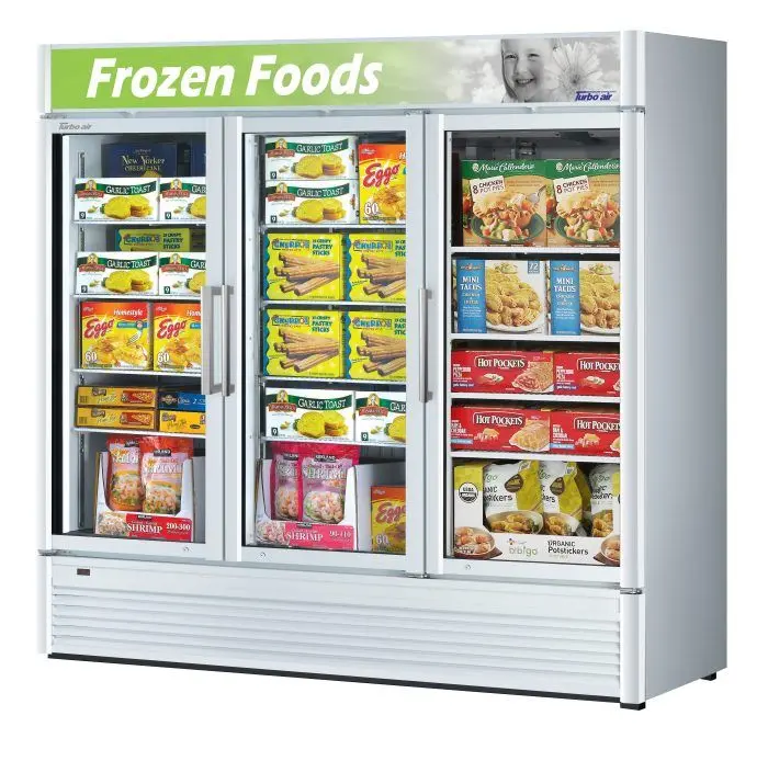 Turbo Air Tgf-72Sd-N Three-Door Swing-Glass Merchandiser — White Or Black Finish 1