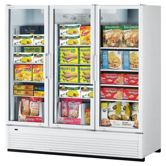 Turbo Air Tgf-72Sdh*-N Three-Door Full-Height Swing-Glass Merchandiser — Available In White Or Black 1
