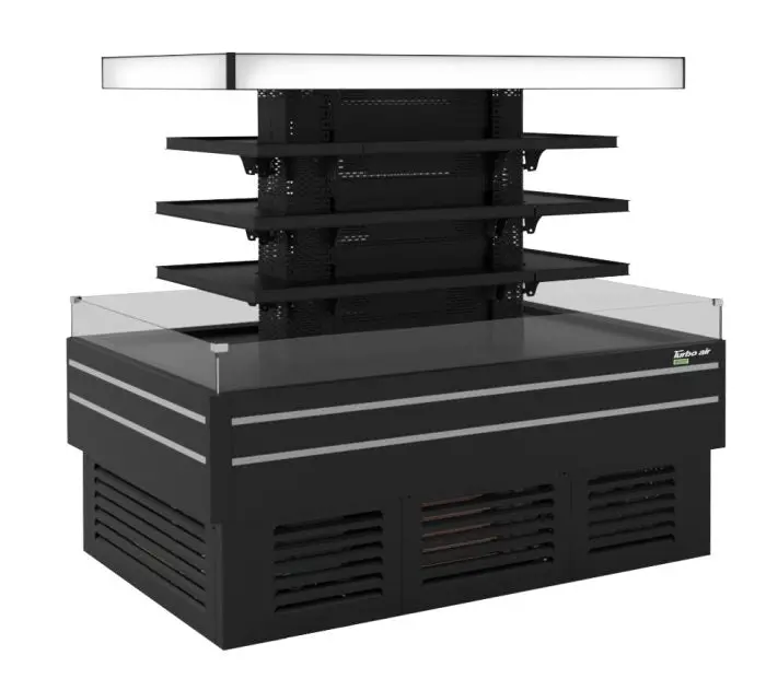 Turbo Air Tiom-24Cscb-N 47-1/8"L × 72-3/8"D Black Square-Type Combined Refrigerated Unit 1