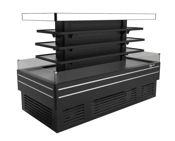 Turbo Air Tiom-48Cscb-N 47-1/8"L × 96-1/2"D Black Square-Type Combined Refrigeration Unit 1