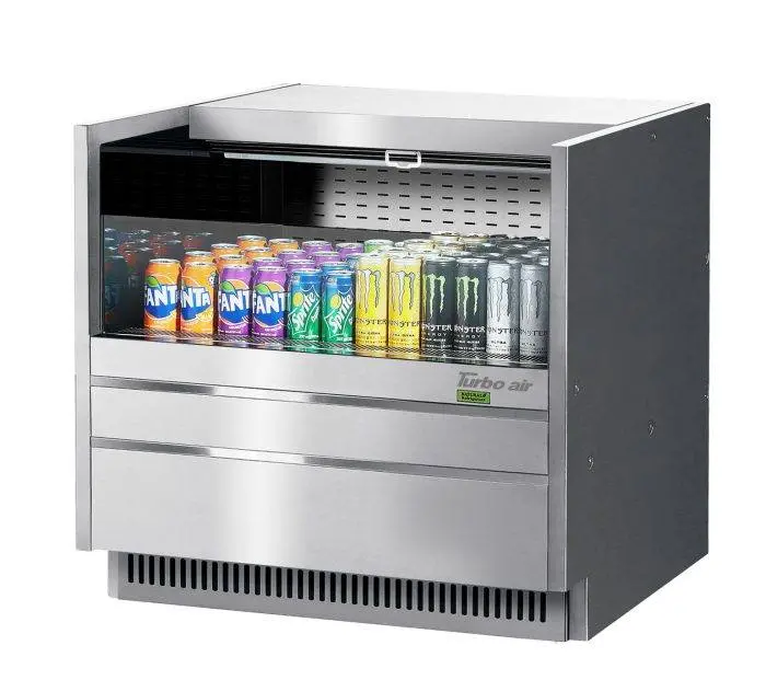 Turbo Air Tom-36Uc-S-N 36.25-Inch Low-Profile Solid Stainless Steel Side Panel For European-Style Straight Cases 1