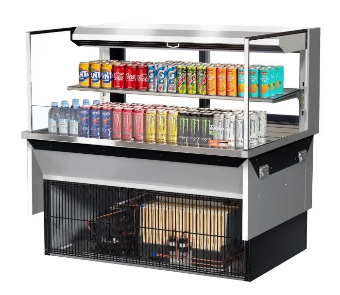 Turbo Air Tom-48L-Ufd-S-2Si-N 46.75-Inch Low-Profile Glass Side Panel With Rear Sliding Door And One Adjustable Shelf – European Straight Design 1