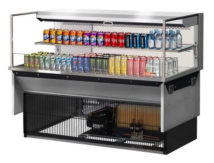 Turbo Air Tom-60L-Uf-S-2Si-N 58.75-Inch Low-Profile Glass Side Panel With One Adjustable Shelf – European Straight Design 1