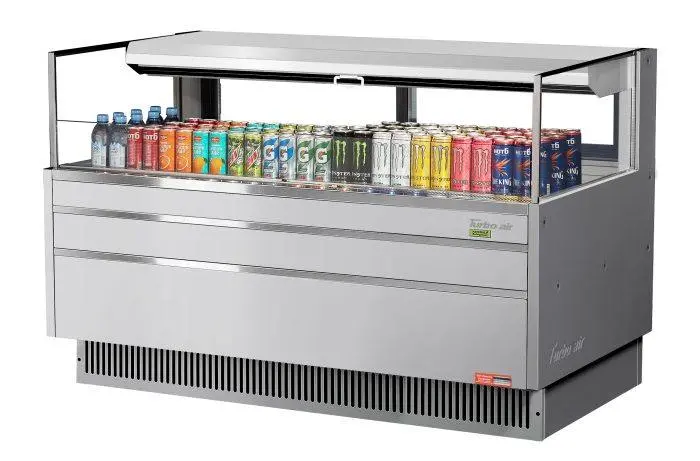 Turbo Air Tom-60L-Ufd-S-1S-N 58.75" European-Style Glass Display Case With Rear Sliding Entry 1