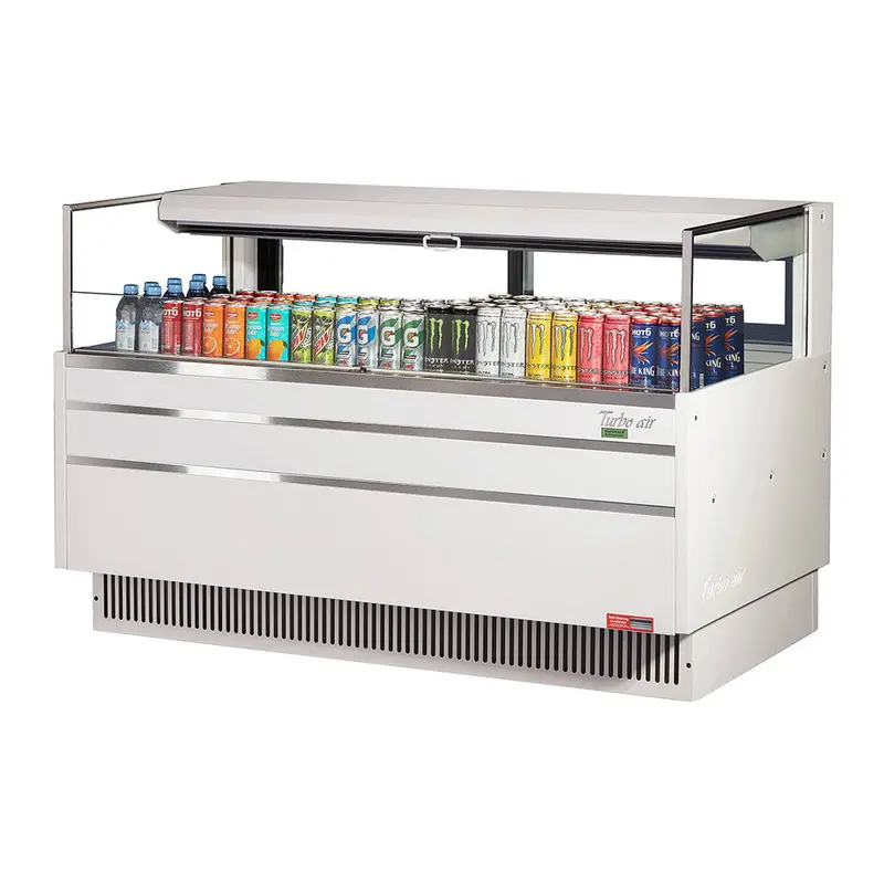 Turbo Air Tom-60L-Ufd-W-1S-N 58.75-Inch Horizontal Open-Air Refrigerated Display – Single-Tier, 115V 1