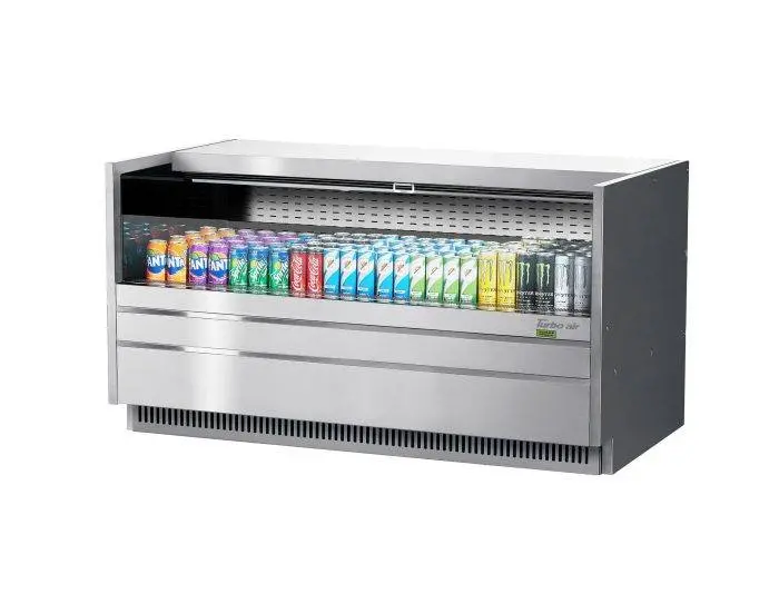 Turbo Air Tom-60Uc-S-N 60.25-Inch Low-Profile Solid Stainless Steel Side Panel For European-Style Straight Cases 1