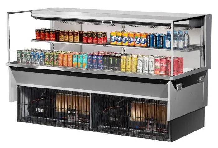 Turbo Air Tom-72L-Uf-S-2Si-N 70.75-Inch Low-Profile Glass Side Panel With One Adjustable Shelf – European Straight Design 1