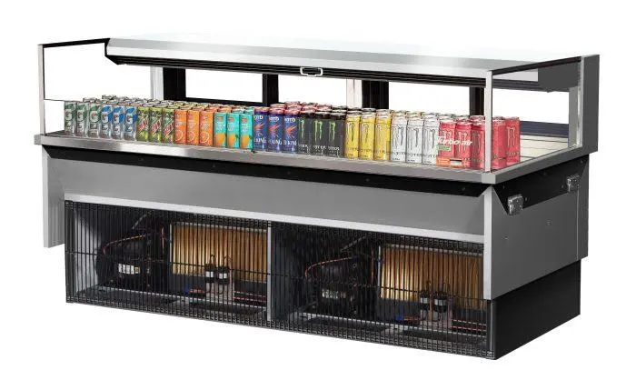 Turbo Air Tom-72L-Ufd-S-1Si-N 70.75-Inch Low-Profile Glass Side Panel With Rear Sliding Door – European Straight Design 1