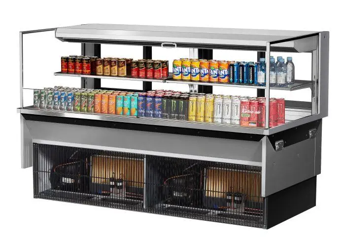 Turbo Air Tom-72L-Ufd-S-2Si-N 70.75-Inch Low-Profile Glass Side Panel With Rear Sliding Door And One Adjustable Shelf – European Straight Design 1