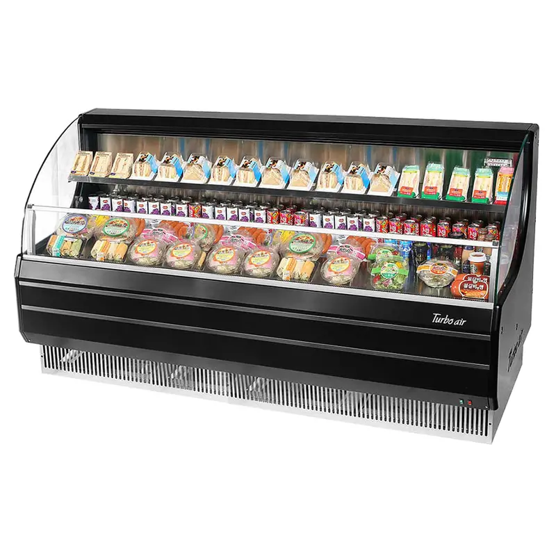 Turbo Air Tom-75Lb-N 75.625-Inch Horizontal Open-Air Merchandiser – Dual-Tier, 115V 1