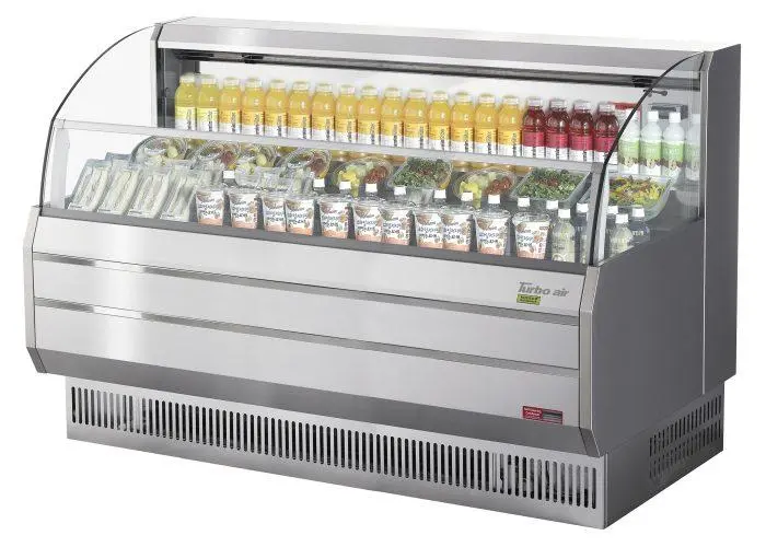Turbo Air Tom-75Ss-N 75-Inch Slim-Line Stainless Steel Merchandiser 1
