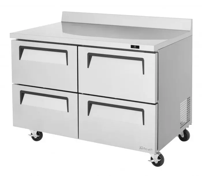 Turbo Air Twf-48Sd-D4-N 48-Inch Stainless Steel Worktop Freezer With 4 Drawers 1