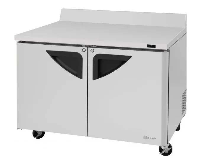 Turbo Air Twf-48Sd-N 48-Inch Stainless Steel Worktop Freezer With 2 Solid Doors 1