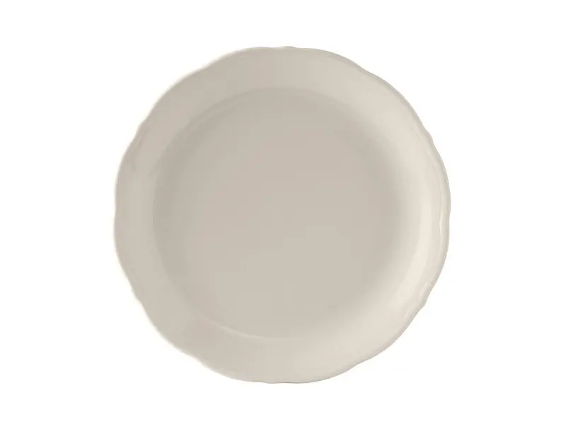 Tuxton China Sea-100 Scalloped Edge Dinner Plate – 10-Inch Round Ceramic, Chip-Resistant, Case Of 12 1