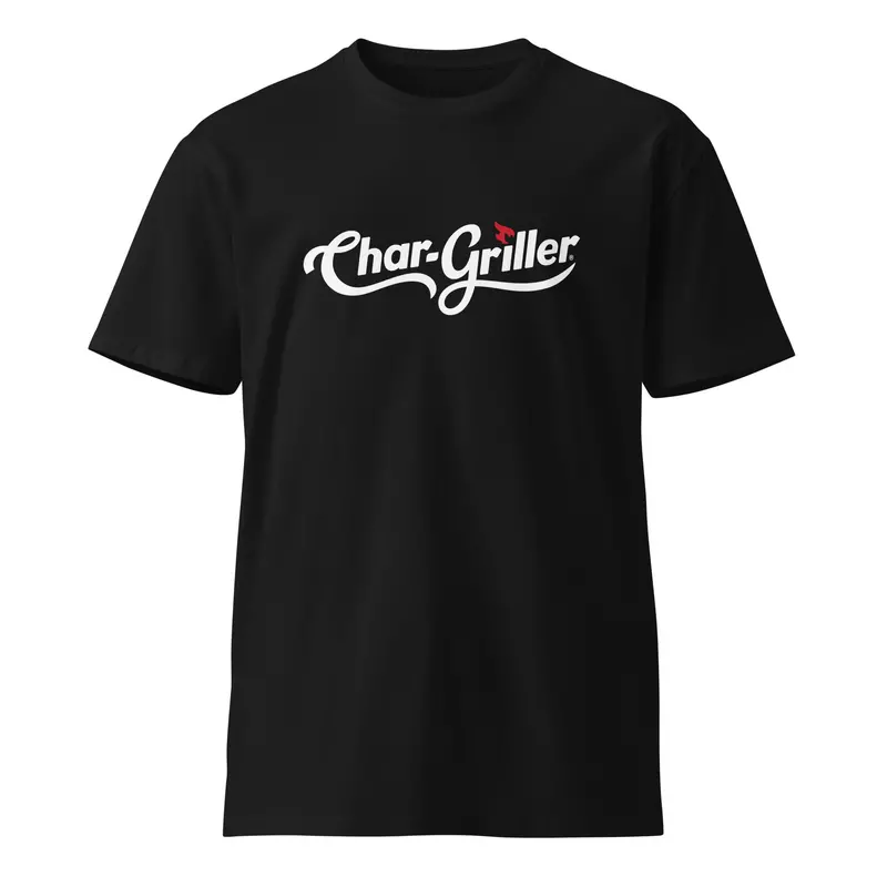 Unisex Black Premium Logo T-Shirt By Char-Griller 1