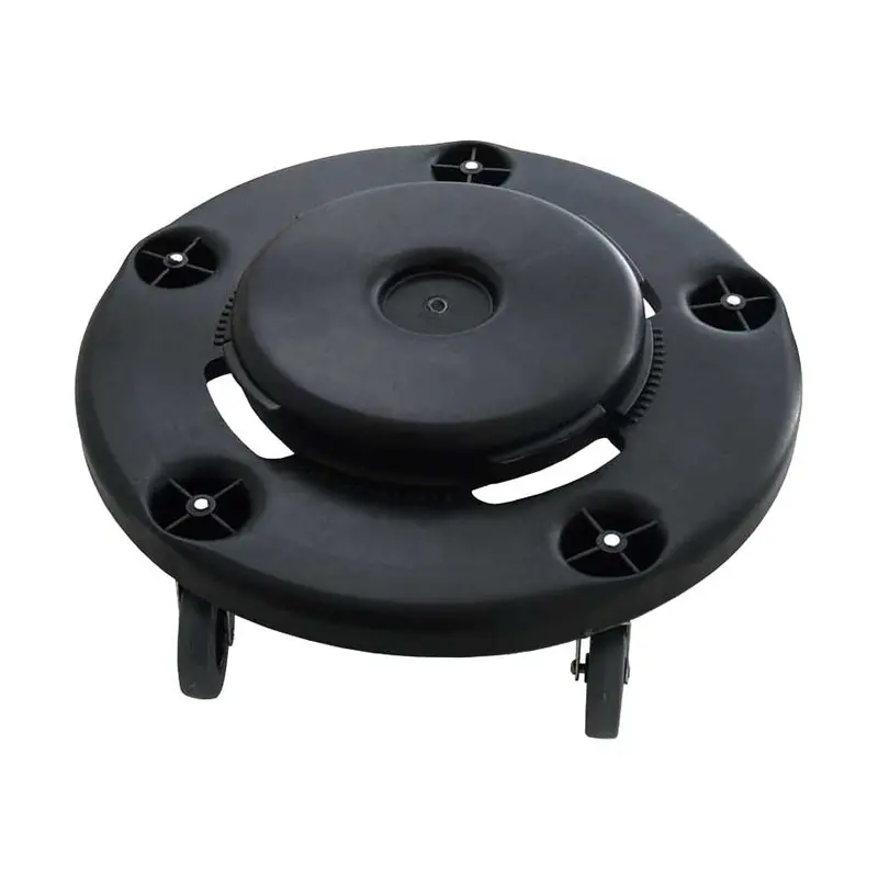 Universal Dolly Base For Round Huskee Trash Cans – Black Mobility Platform 1