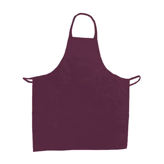 Update International Bap-Bu Burgundy Cotton Twill Bib Apron 1