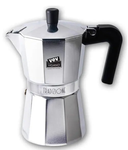 Vev Vigano Tradizioni 9-Cup Aluminum Moka Espresso Maker 1