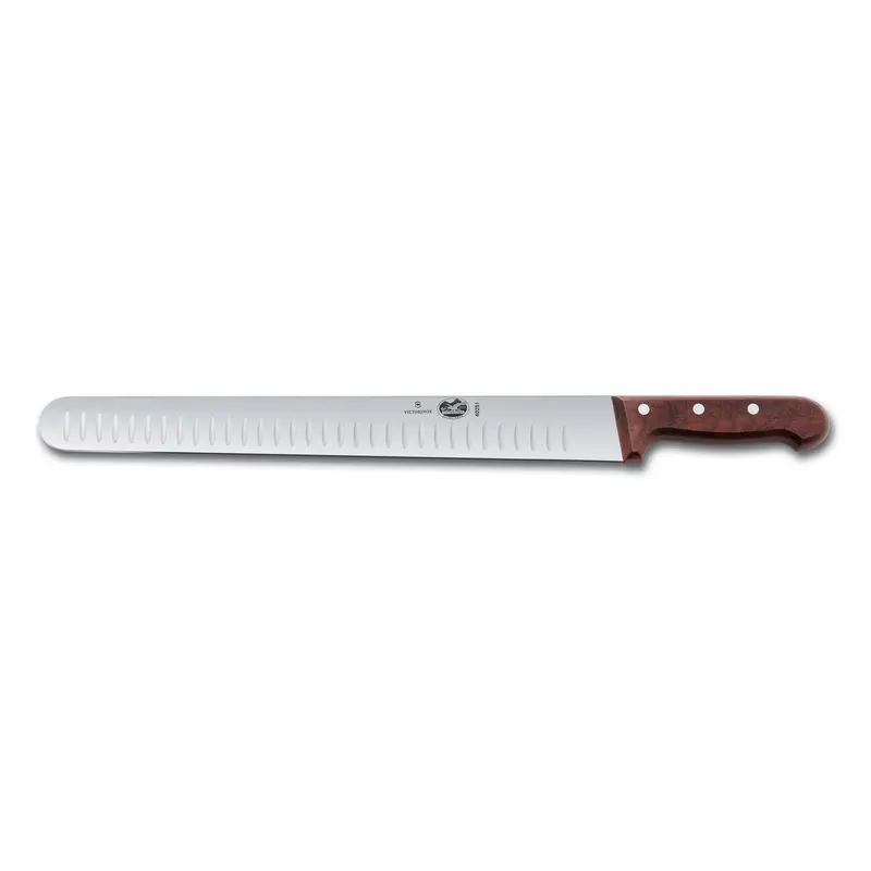 Victorinox 14-Inch Granton-Edge Slicing Knife – Ergonomic Wood Handle 1