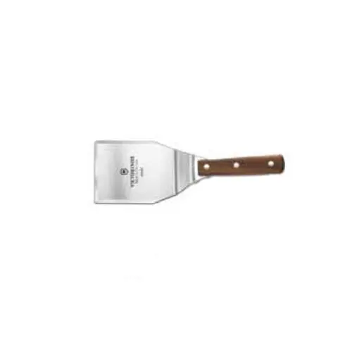 Victorinox Forshner Stiff Hamburger Turner – Triple-Beveled Edge, 4" X 5", Wooden Handle 1