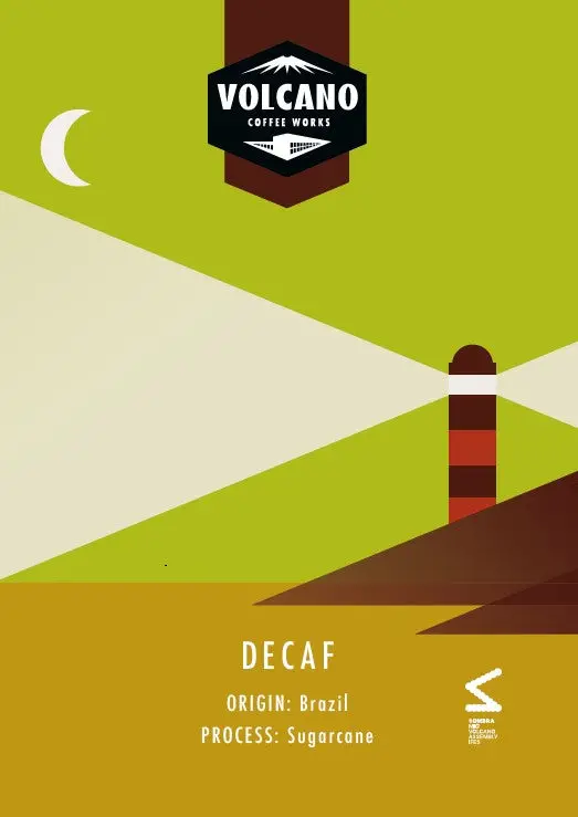 Volcano Decaf Coffee Tasting Card 1