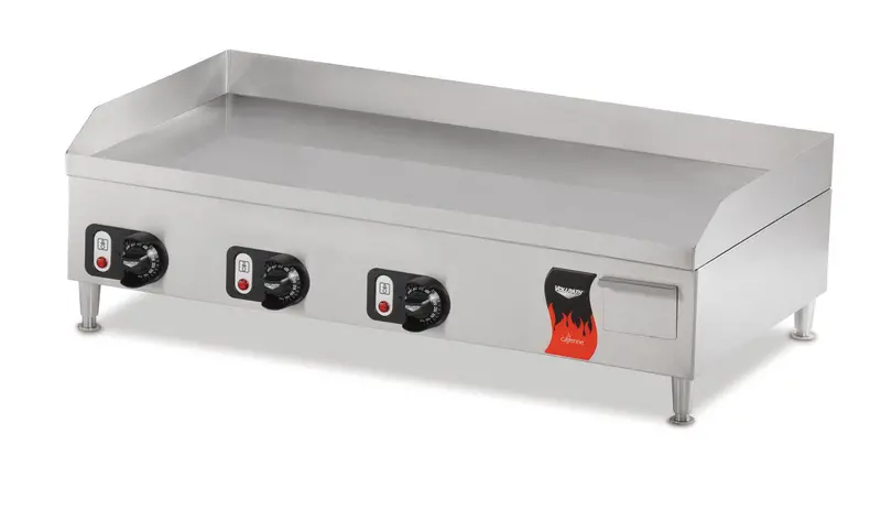 Vollrath Cayenne 36" Electric Flat Top Griddle – 220V, High-Output Cooking Surface 1