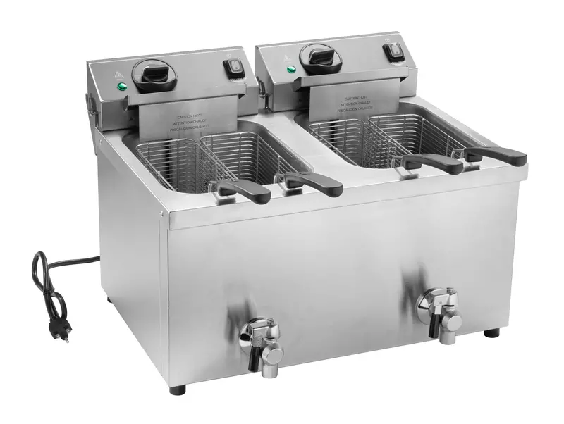 Vollrath Cf4-3600Dual-C Dual-Well Deep Fryer – 15 Lb Total, 208/240V 1