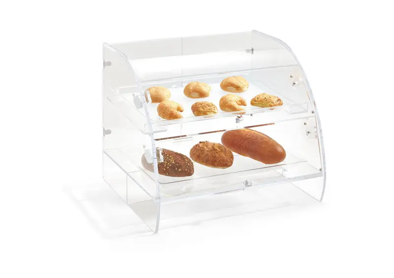 Vollrath Countertop Extra-Large Bakery Case – 2-Shelf Dual-Door Acrylic Design (Final Sale) 1