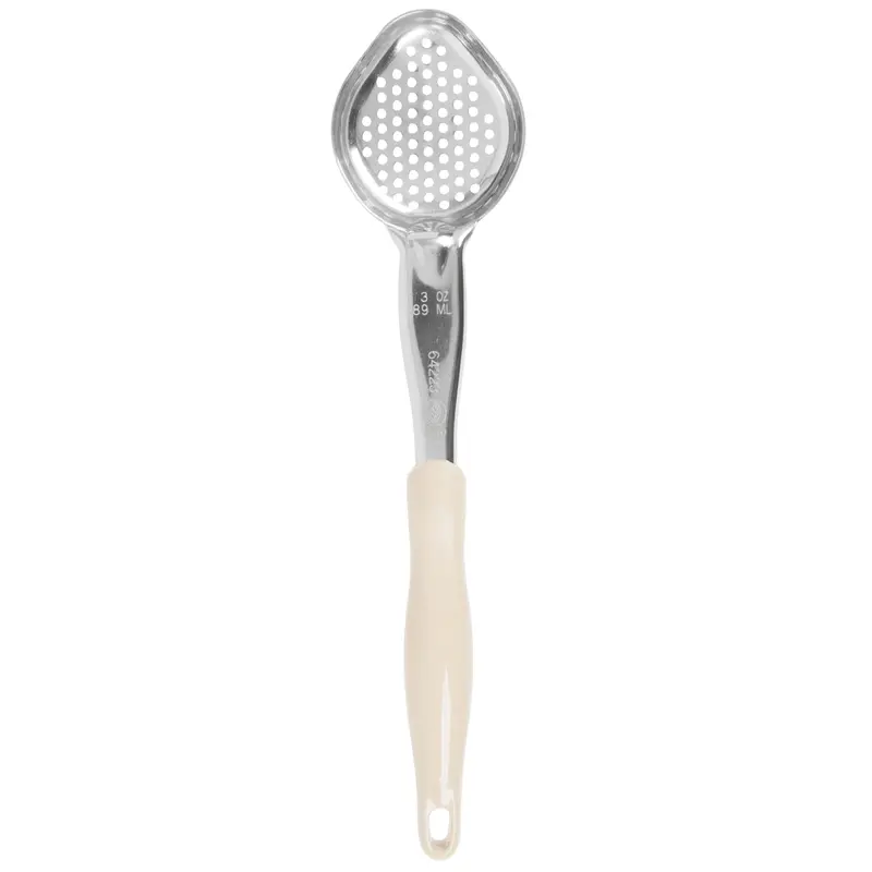 Vollrath Heavy-Duty 3 Oz Oval Perforated Spoodle — Color-Coded Edge, Stainless Steel 1
