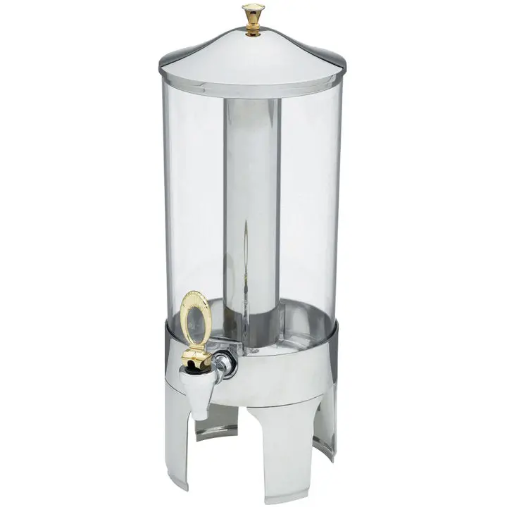Vollrath New York Beverage Dispenser – 2-Gallon, Stainless Steel Base With Polycarbonate Tank 1