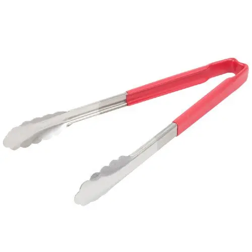 Vollrath Red 12-Inch Utility Tongs For Food Service 1
