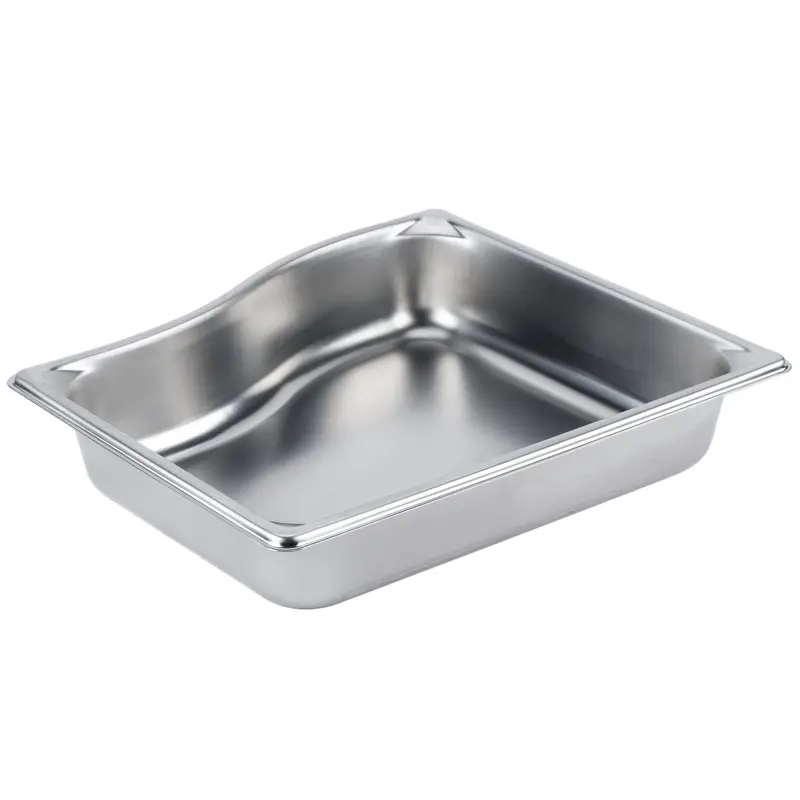 Vollrath Super Pan Half-Size Wild-Shape Food Pan – 22-Gauge Stainless Steel 1