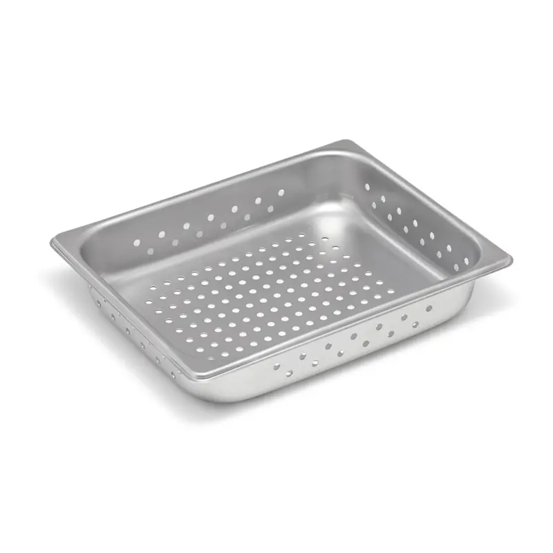 Vollrath Super Pan V Half-Size Perforated Drain Pan – Stainless Steel 1