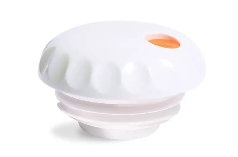 Vollrath Swirlserve 10 Oz Tilt-And-Pour Beverage Server Lid – White 1