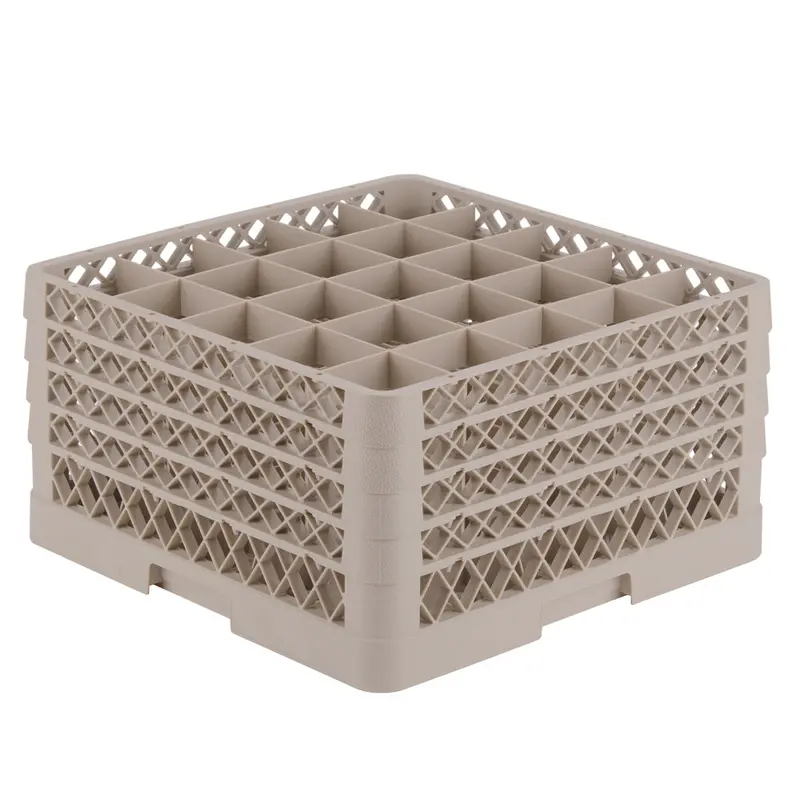 Vollrath Traex 25-Compartment Glass Rack With 4 Extenders – Beige 1