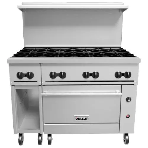 Vulcan 48S-8B Endurance Series Gas Range – 48 Inch, 8 Burners + 26 Inch Oven 1