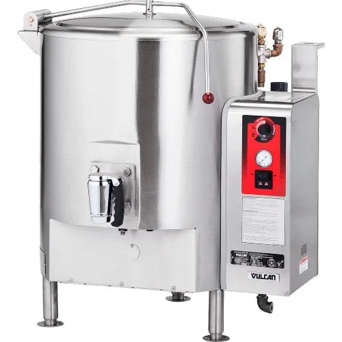 Vulcan Gl80E Stationary Gas Steam Kettle – 80-Gallon Fully Jacketed Capacity 1