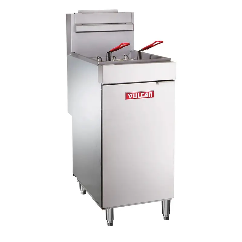 Vulcan Lg400 Natural Gas Floor Fryer – 45–50 Lb Oil Capacity 1